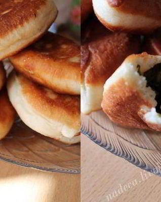 Относительно быстрые постные пирожки со щавелем