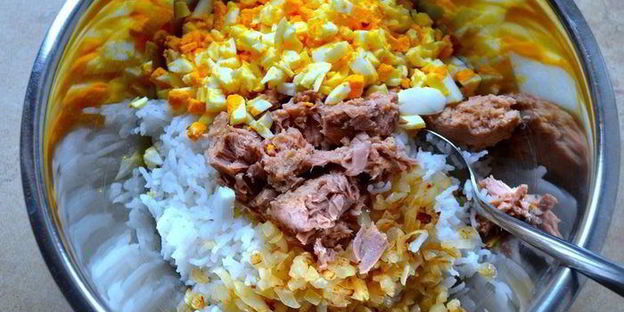 пирожки духовые с тунцом