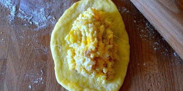 пирожки духовые с тунцом