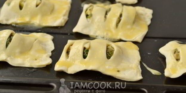 пирожки с черемшой и яйцом