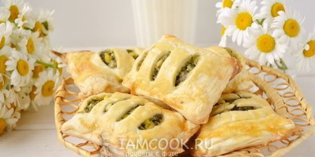 пирожки с черемшой и яйцом