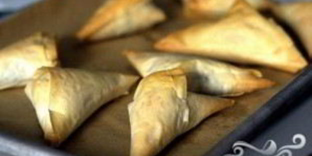 пирожки с грибами и голубым сыром