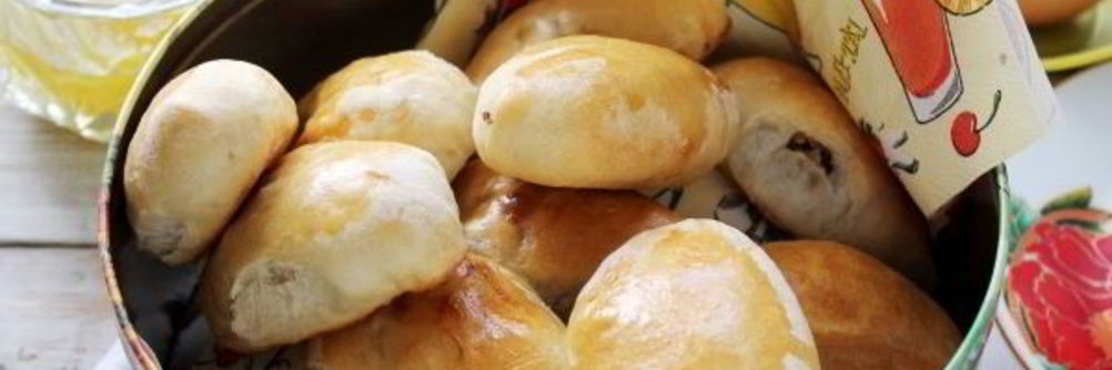 Пирожки с грибами и яйцом