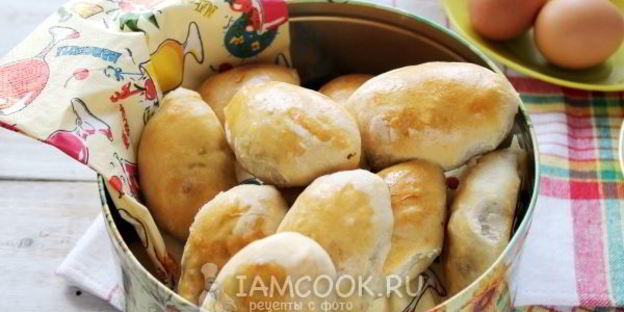 пирожки с грибами и яйцом