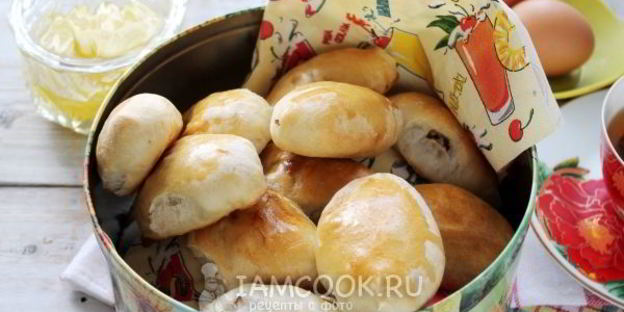 пирожки с грибами и яйцом