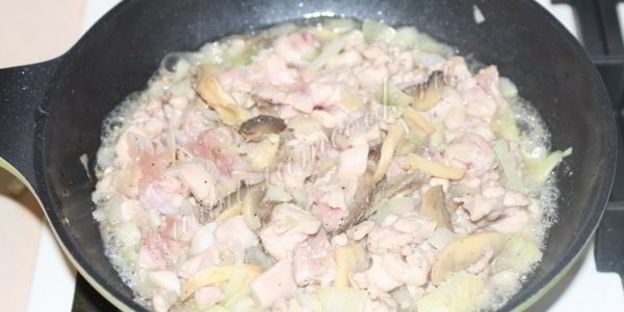 пирожки с курицей и грибами