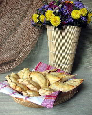 Пирожки с рисом и сыром данвайт