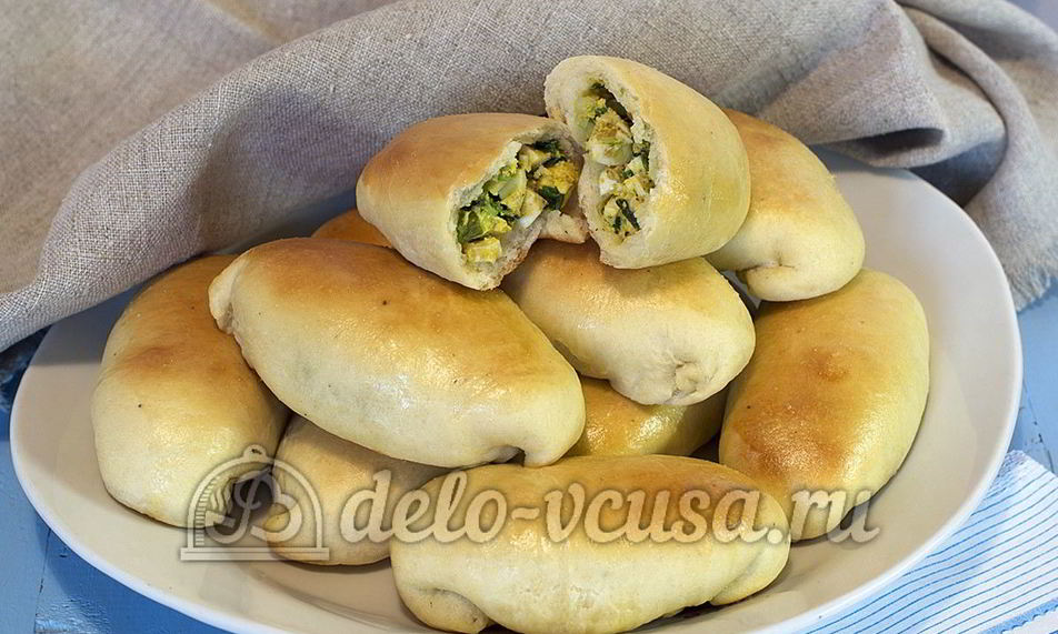 Рецепт пирожков с яйцом и луком в духовке