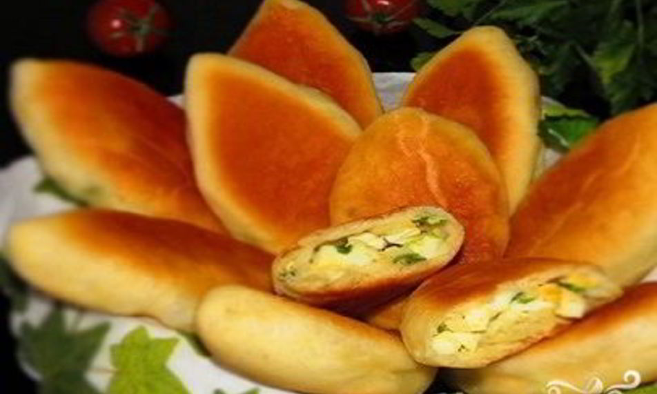 Рецепт пирожков с зеленым луком