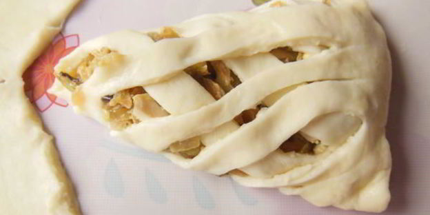 плетеные пирожки из творожного теста