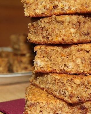Апельсиновый брауни с грецкими орехами