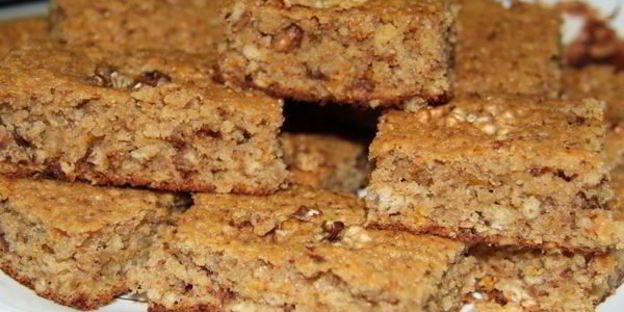 апельсиновый брауни с грецкими орехами