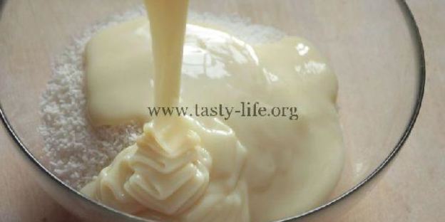 брауни с кокосовой прослойкой