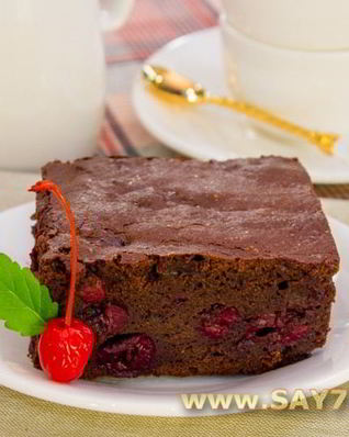 Брауни с вишней