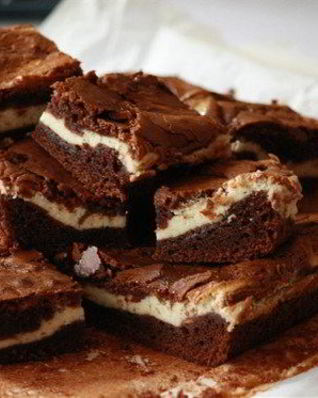 Брауни со сливочной сырной начинкой