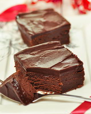 Брауниз с маскарпоне и ганашем