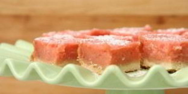 лимонно-клубничные пирожные