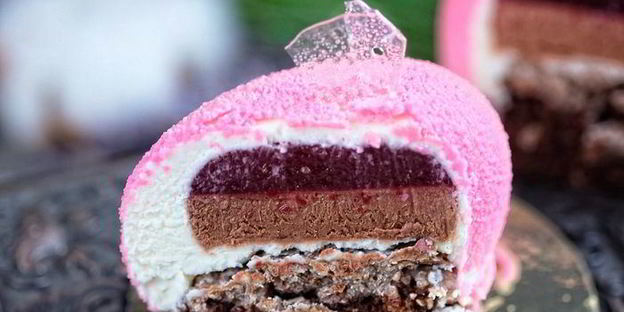 муссовое пирожное зимняя вишня