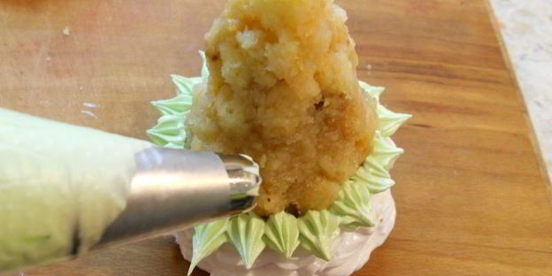 новогоднее пирожное елочка