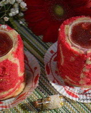 Пирожное Клубничный рассвет