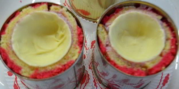 пирожное клубничный рассвет