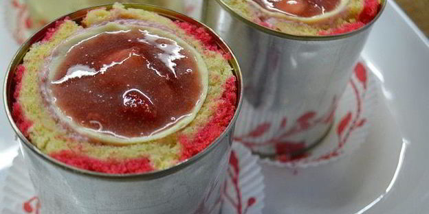 пирожное клубничный рассвет