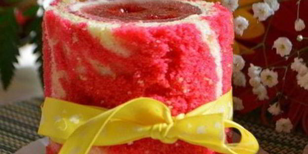 пирожное клубничный рассвет