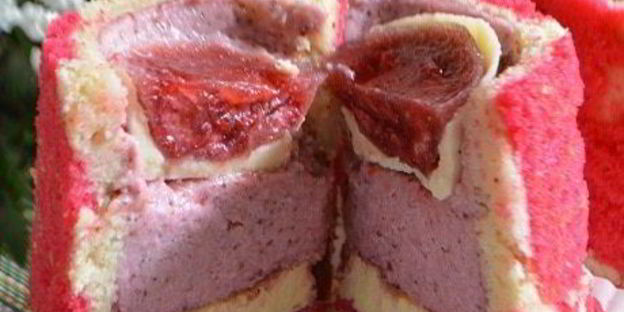 пирожное клубничный рассвет