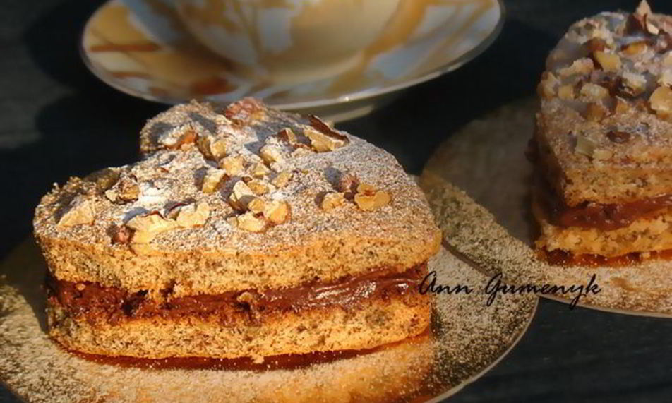 Рецепт пирожного сердечного с шоколадным муссом