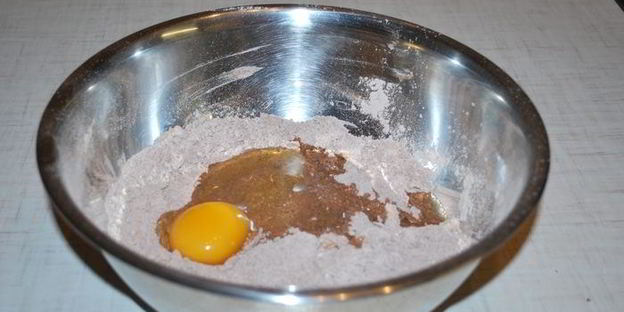 шоколадно-мятные пирожные с арахисовой пастой