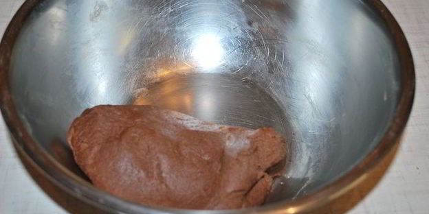 шоколадно-мятные пирожные с арахисовой пастой