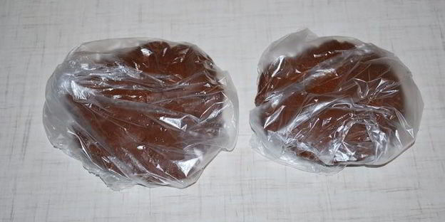 шоколадно-мятные пирожные с арахисовой пастой