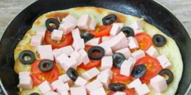 домашняя пицца на тонком тесте