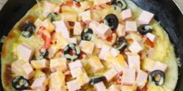 домашняя пицца на тонком тесте