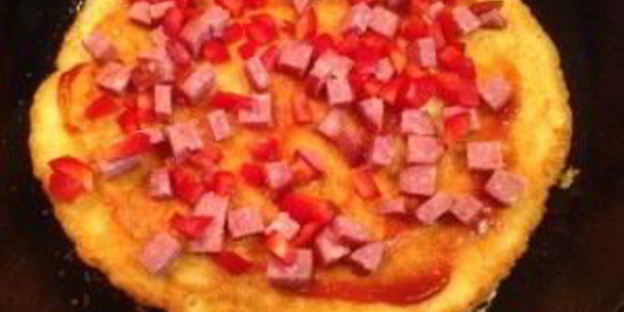 картофельная пицца на сковороде