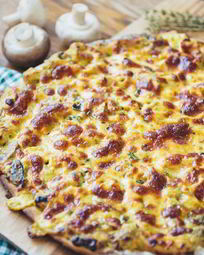 Пицца с грибами