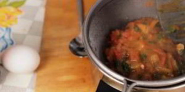 пицца без теста на цветной капусте