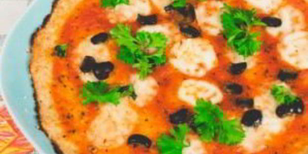 пицца без теста на цветной капусте