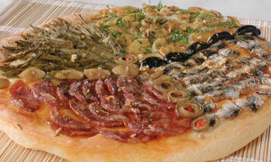 Рецепт пиццы четыре времени года