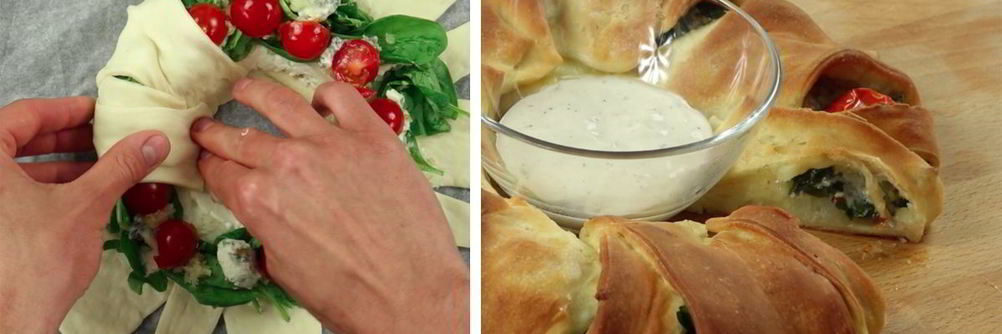 Пицца из готового теста