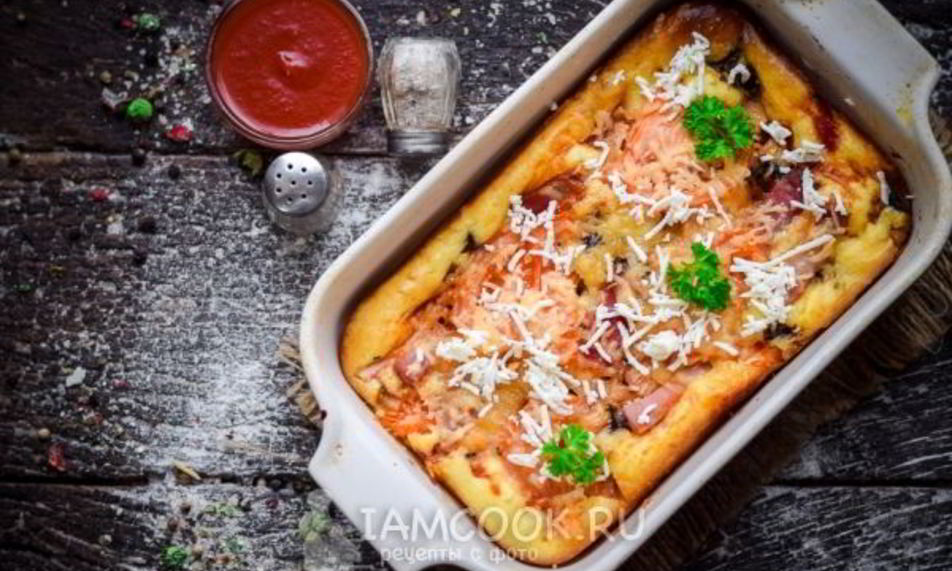 Рецепт пиццы из жидкого теста в духовке