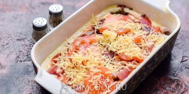 пицца из жидкого теста в духовке