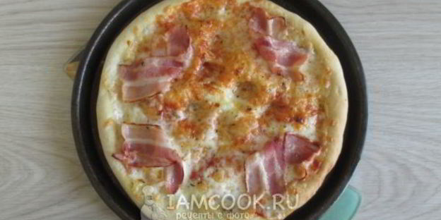 пицца карбонара