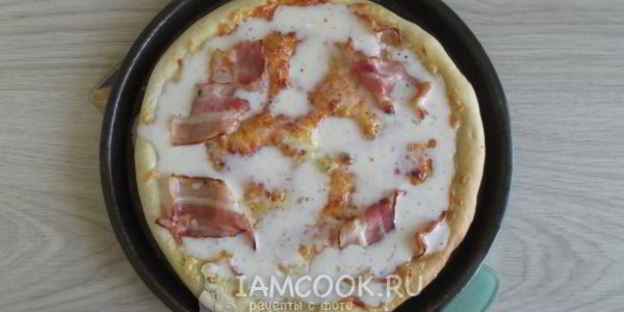 пицца карбонара