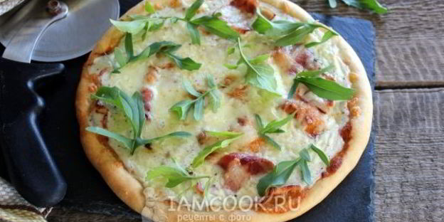 пицца карбонара