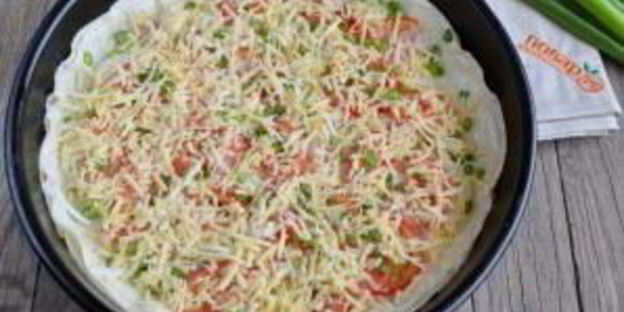 пицца на лаваше в духовке