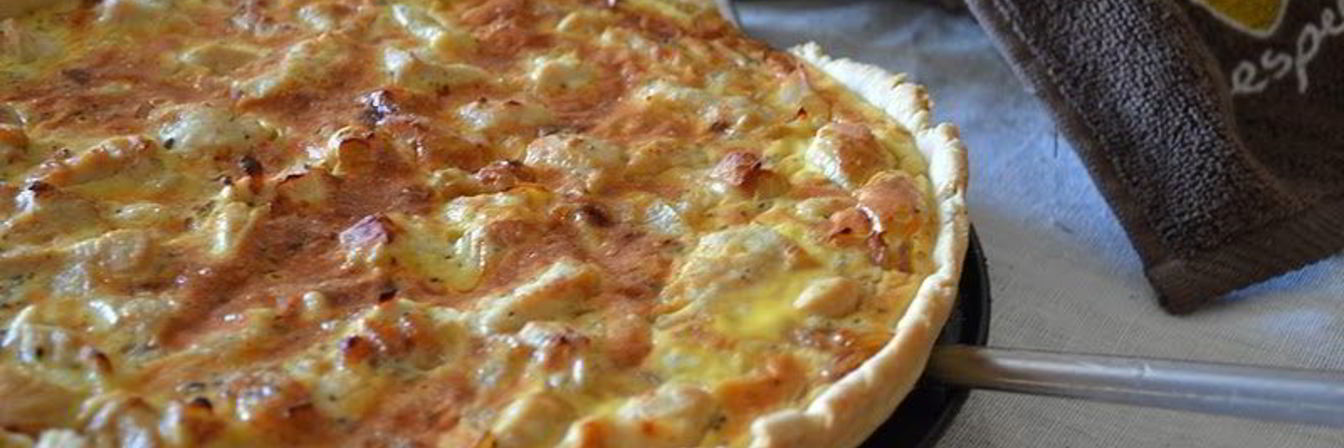 Пицца с курицей и колбасой