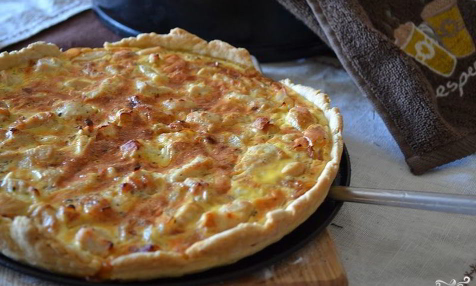 Рецепт пиццы с курицей и колбасой