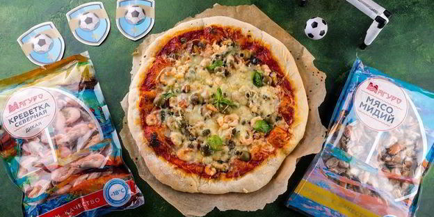 пицца с морепродуктами