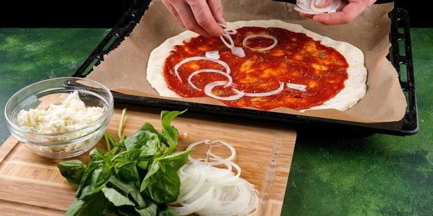 пицца с морепродуктами